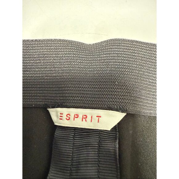 Esprit Women’s Pants Faux Leather Trim Size XL Black - Picture 6 of 15